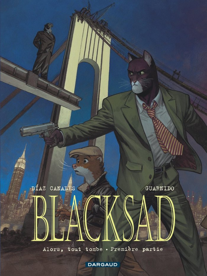 Couverture Blacksad Tome 8 Le Retour du Detective par Canales et Guarnido - Editions Dargaud