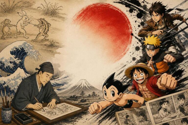 Histoire du manga : des rouleaux Chōjū-giga aux mangas modernes de Tezuka et Urasawa