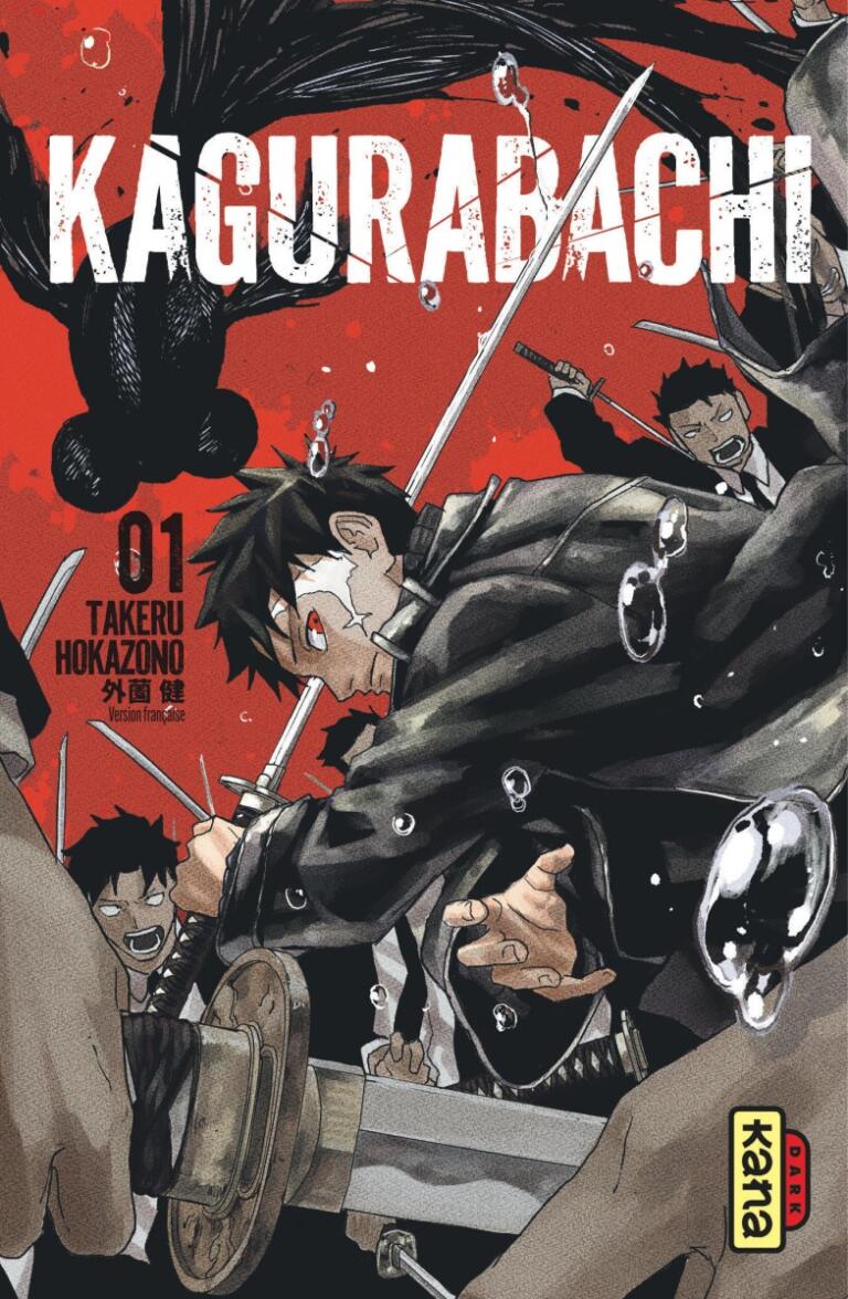 Couverture manga Kagurabachi Tome 1 par Takeru Hokazono, edition française Kana