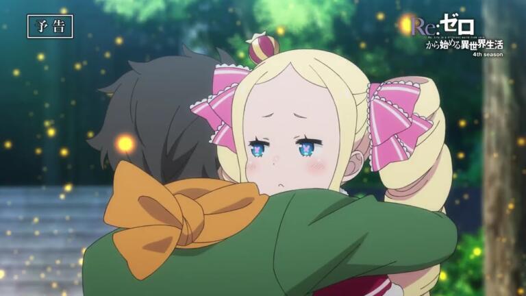Beatrice et Subaru dans la bande-annonce de l'épisode 12 de Re:Zero saison 4